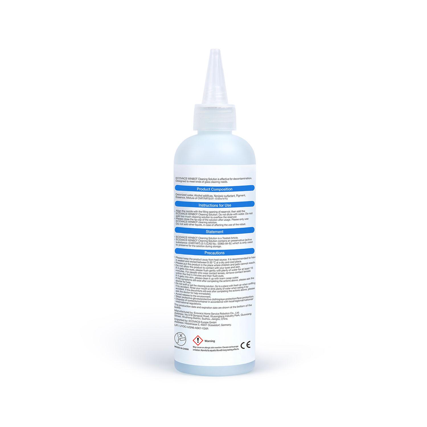 Reinigungslösung 230ml für WINBOT W1 Pro und W2