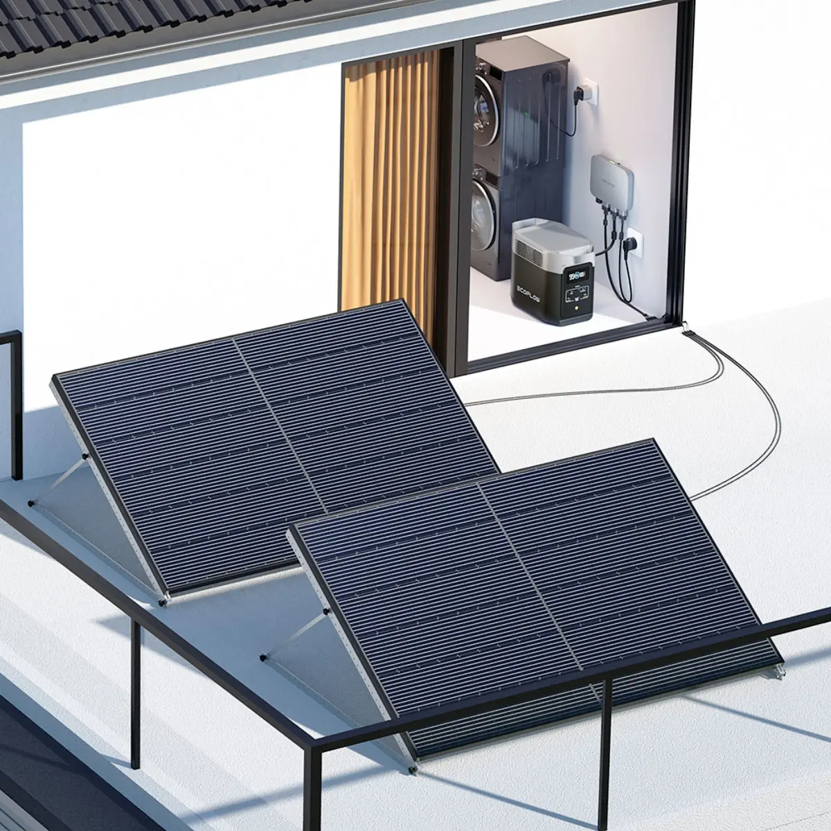 Balkonkraftwerk mit Speicher GARDEN 1 kWh bis 800 W