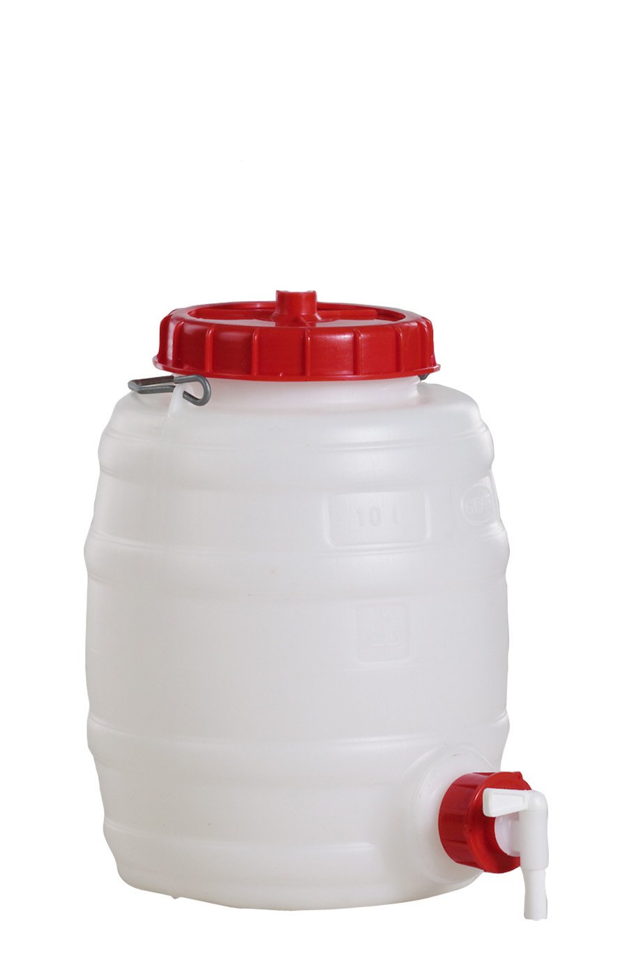 Getränkefass rund 10 Liter inkl. Auslaufhahn NW10