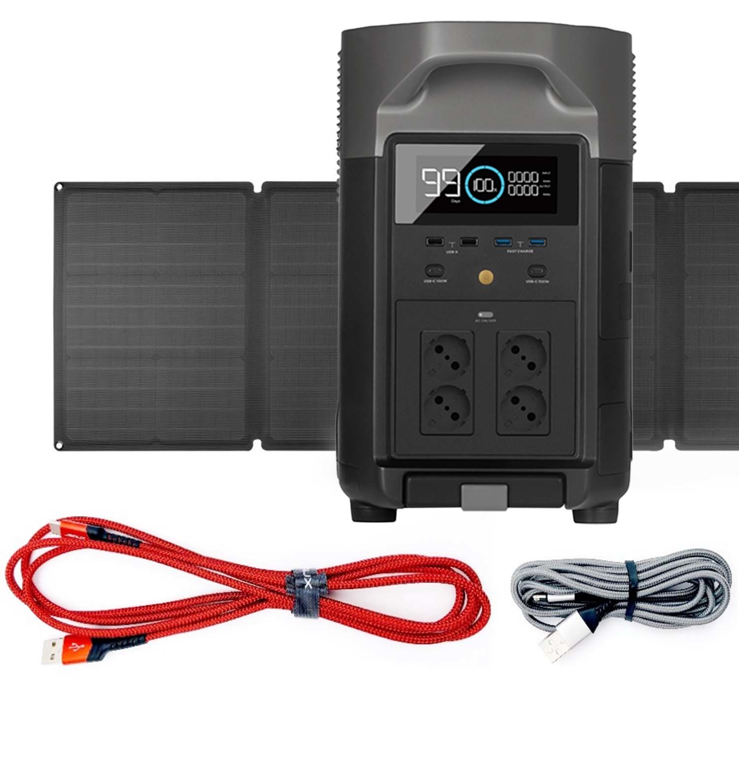 DELTA Pro-Set Powerstation inkl. Solarpanel 400 W