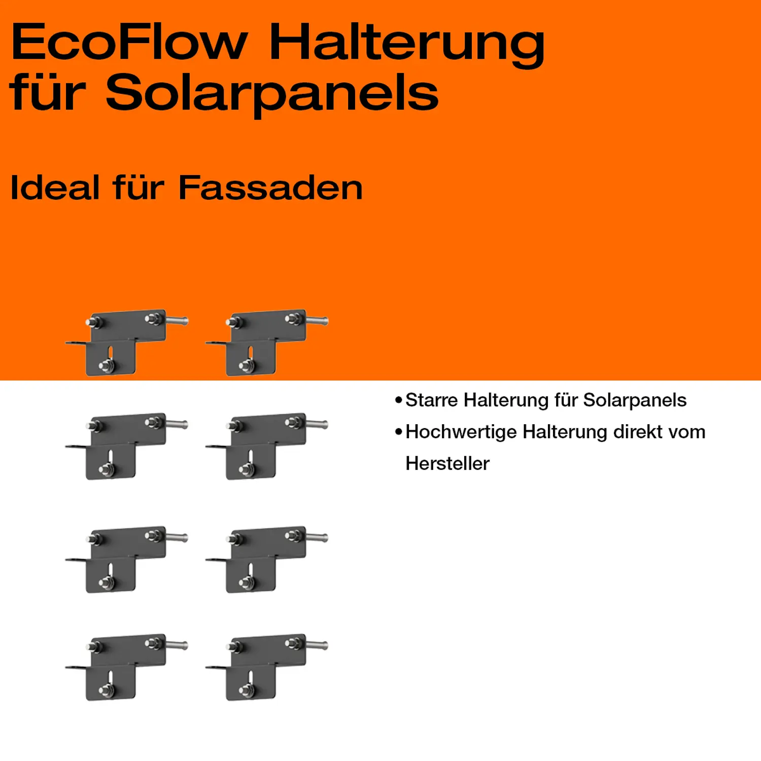 Balkonkraftwerk mit Speicher 1350 W Komplettset Pro mit Fassade 90° Halterung