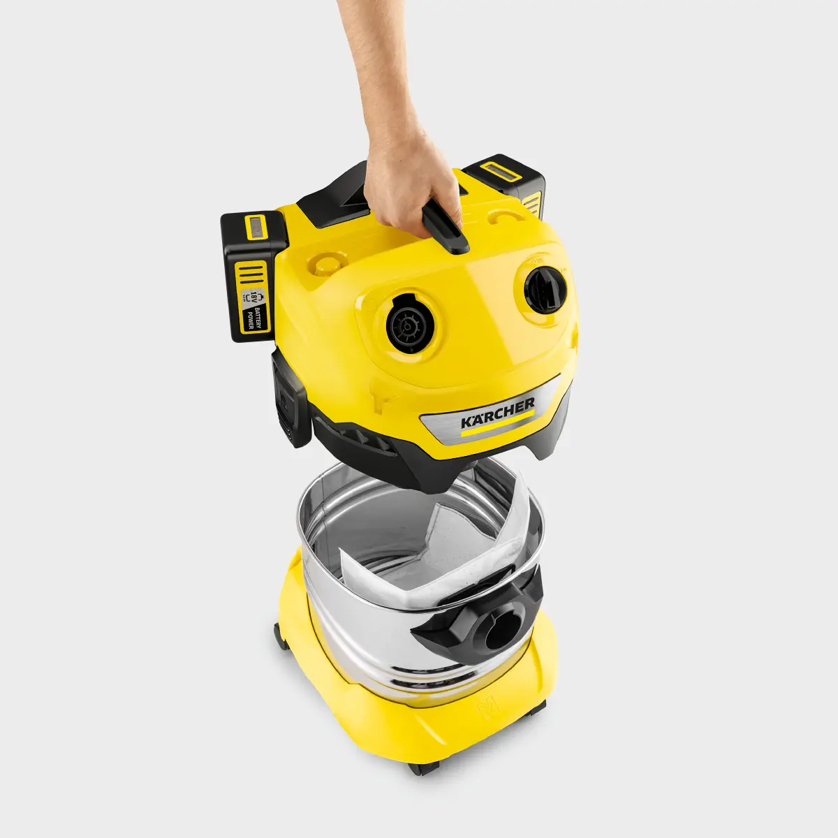 Akku-Nass-/Trockensauger WD 4-18 S Dual Battery Set Akku-Nass-/Trockensauger WD 4-18 S Dual Battery Set