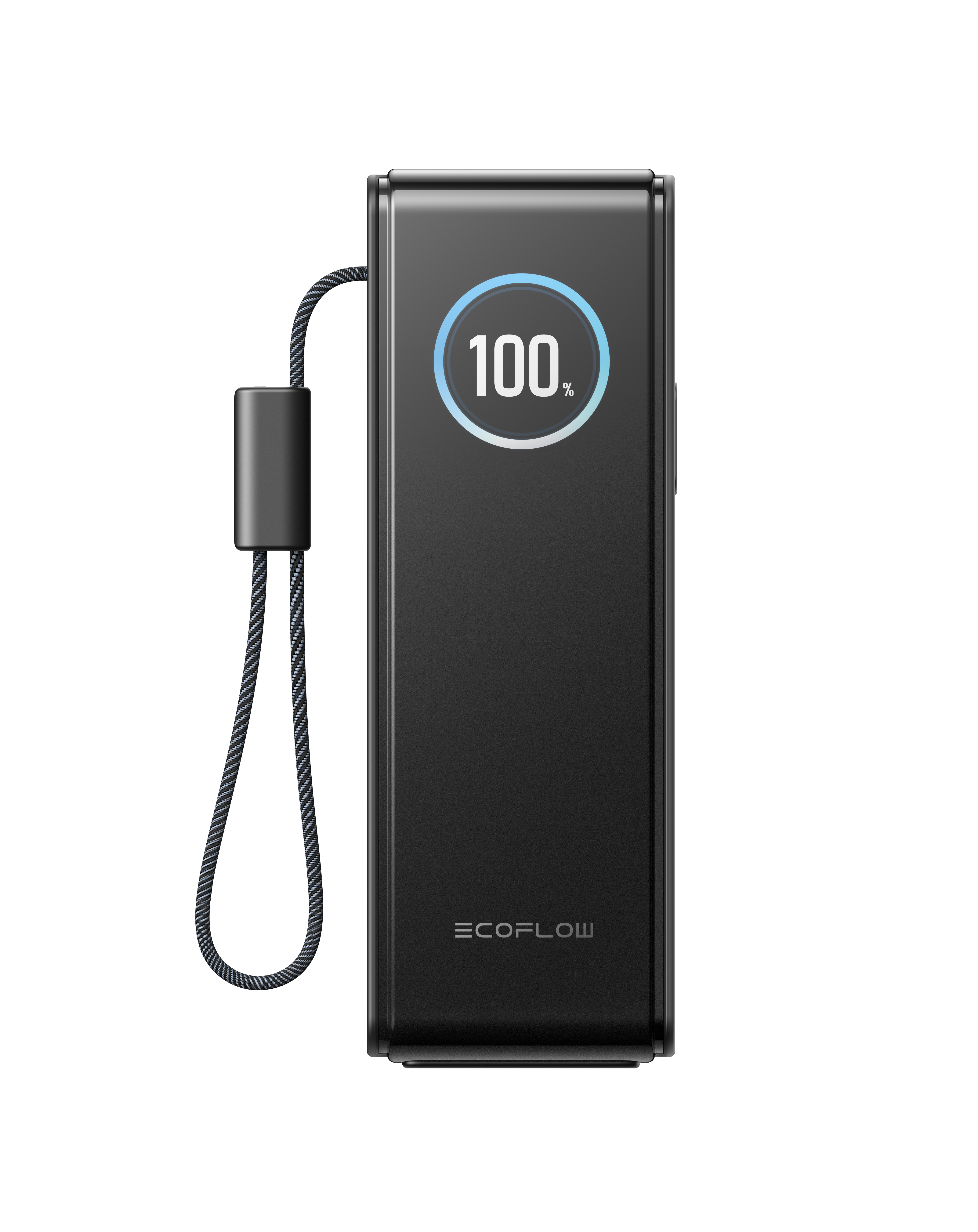 Powerbank RAPID 25K mit integriertem Kabel schwarz