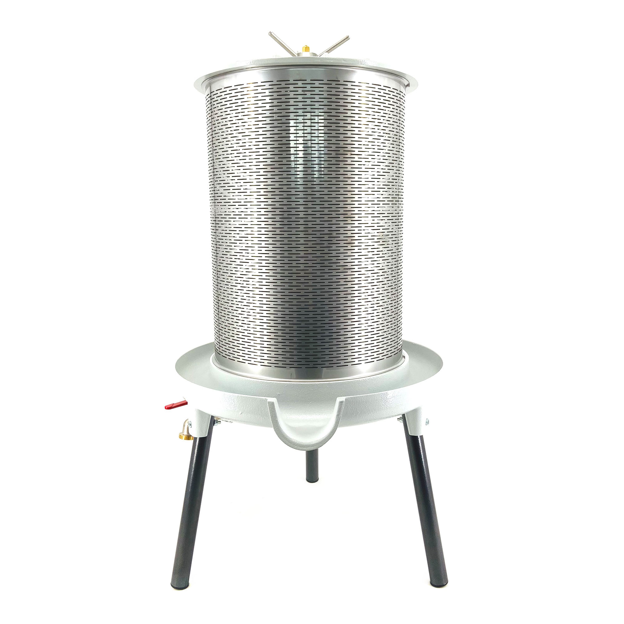 Obstpresse, Apfelpresse aus Edelstahl 40 Liter inkl. Presssack
