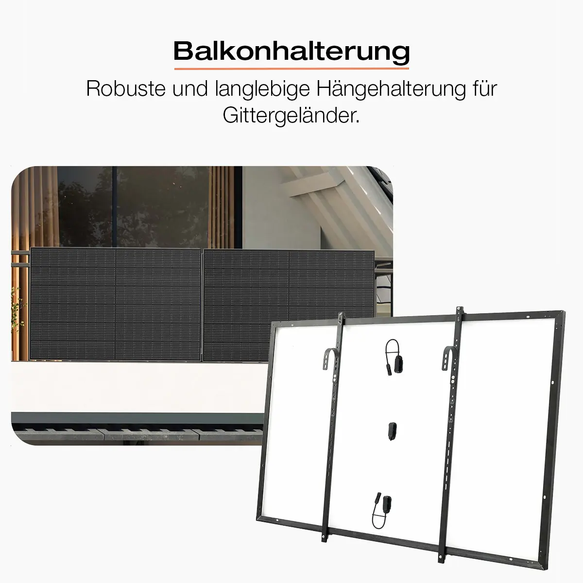 Balkonkraftwerk mit Speicher FIX 1 kWh bis 800 W