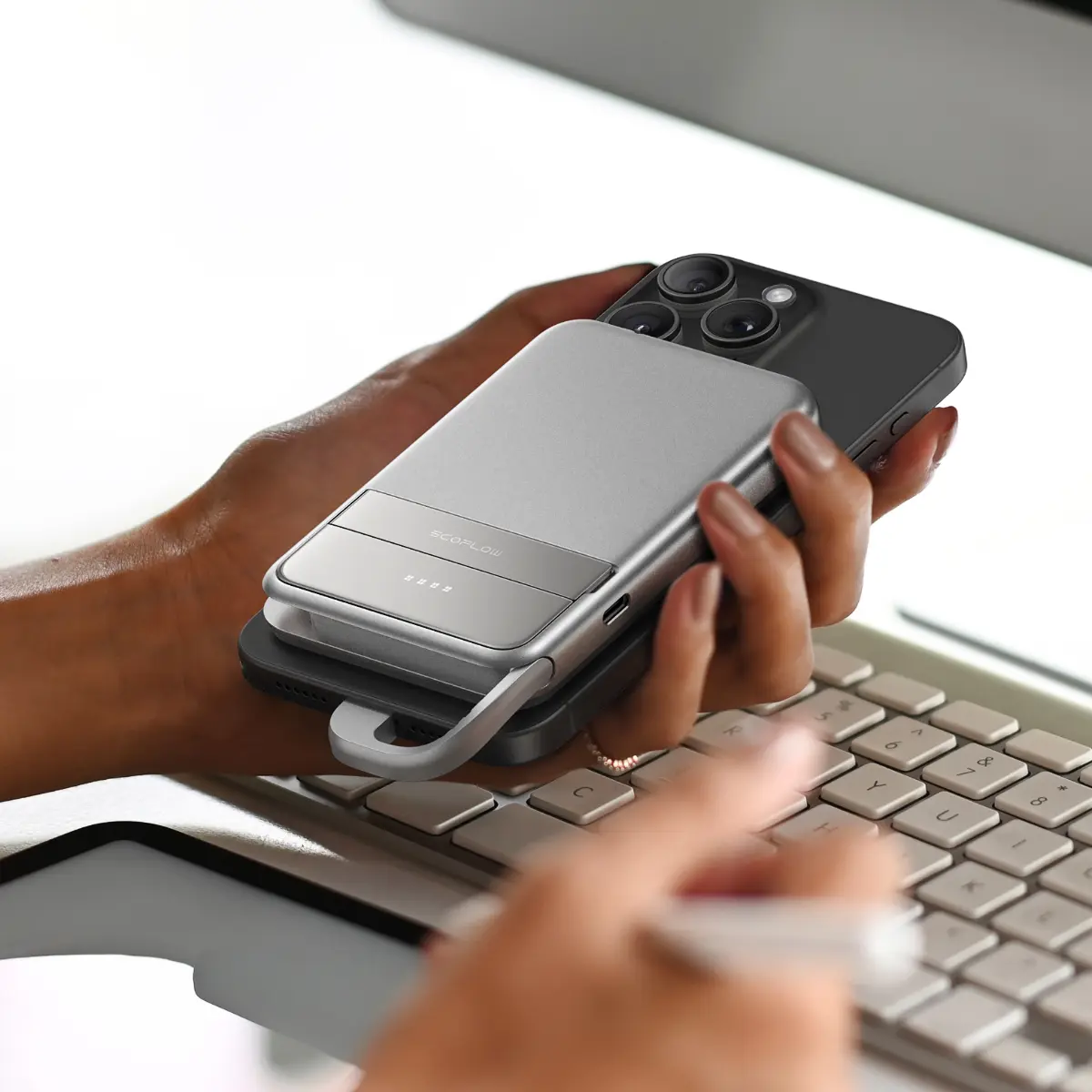 Rapid Powerbank 5000 mAh, silber