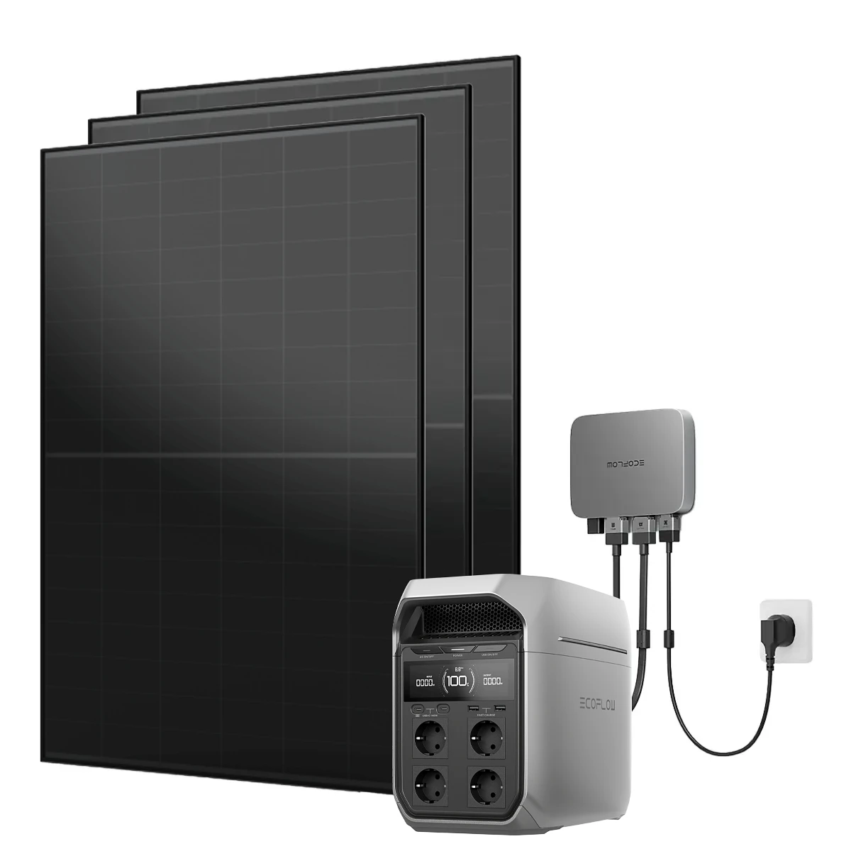 Balkonkraftwerk mit Speicher Basic 1 kWh, 1350 Wp