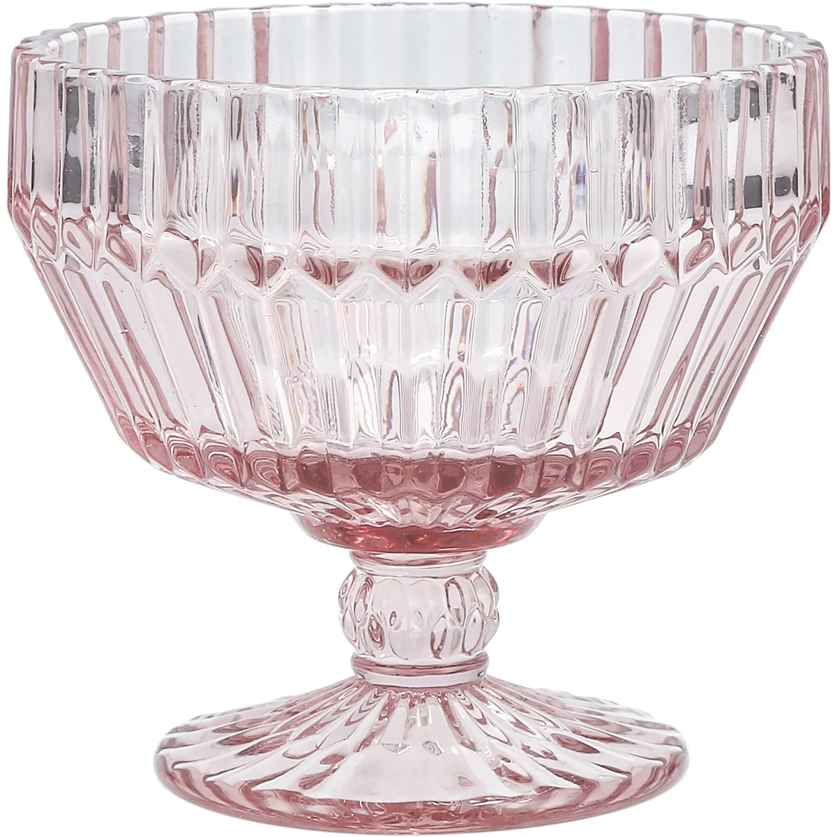 Glasbowl auf Fuss 11cm Pink VPE 6 Stück ARCHIE