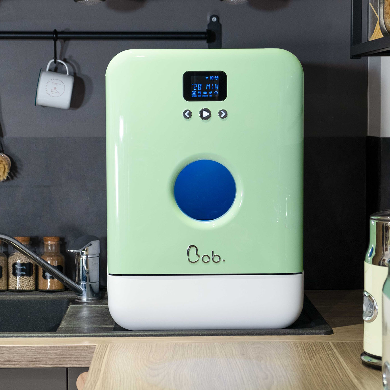 Tischgeschirrspüler Bob easypack weiß/mintgrün Tischgeschirrspüler Bob easypack weiß/mintgrün