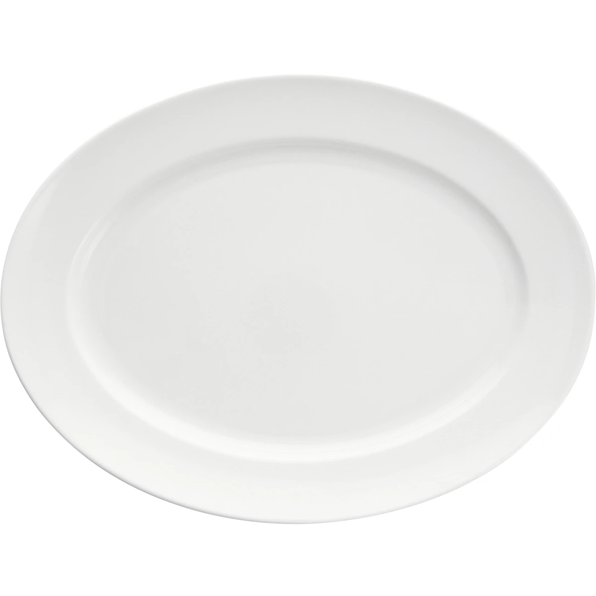 Platte oval Fahne 36cm SNOW VPE 4 Stück Platte oval Fahne 36cm SNOW VPE 4 Stück