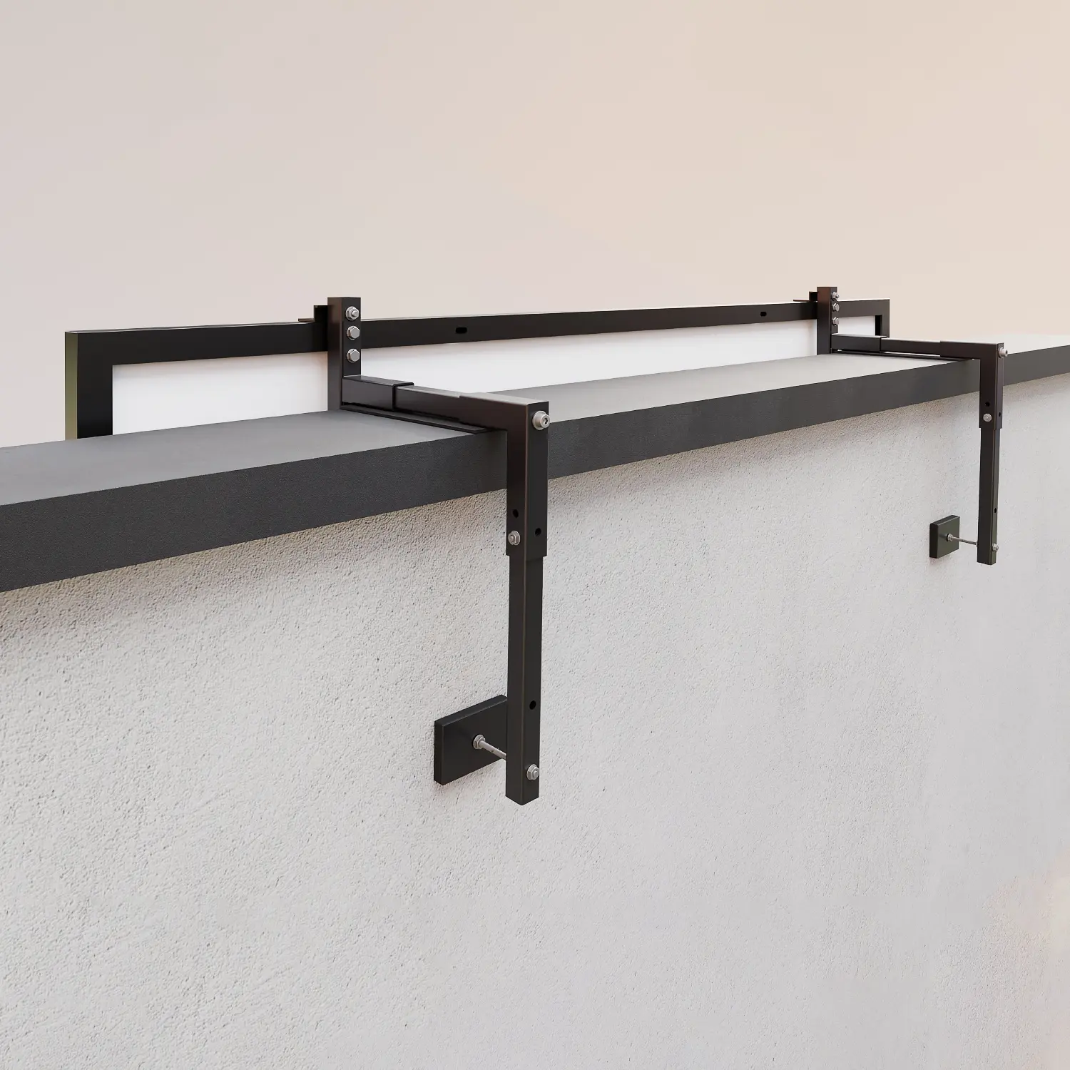 Solar-Halterung für Betonbrüstungen 10-15 & 18-23 cm Solar-Halterung für Betonbrüstungen 10-15 & 18-23 cm