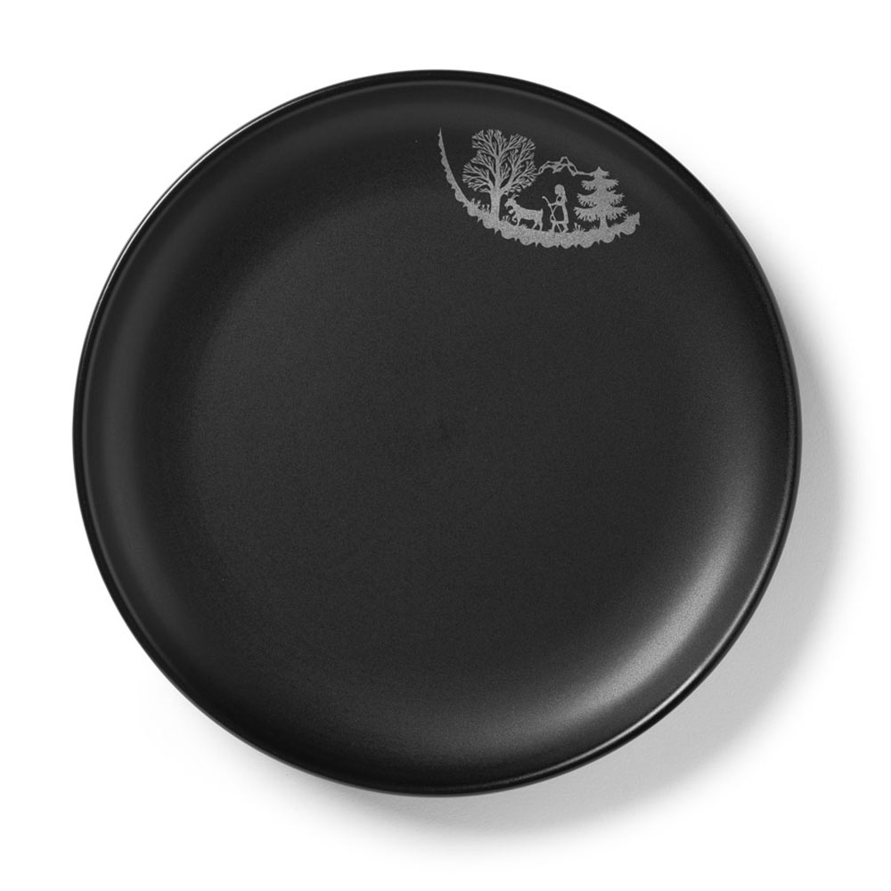 Fondueteller-Set Alpaufzug aus Keramik Fondueteller-Set Alpaufzug aus Keramik