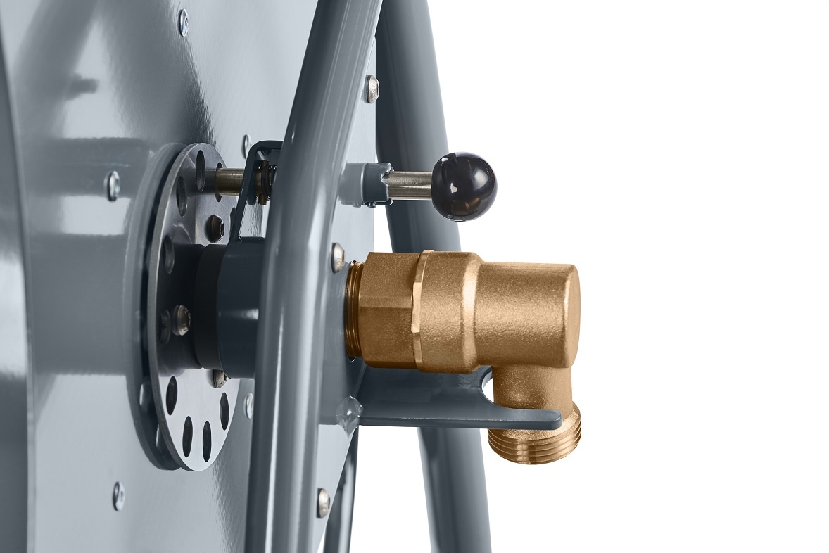 Schlauchwagen P125 aus pulverbeschichtetem Stahl Schlauchwagen P125 aus pulverbeschichtetem Stahl