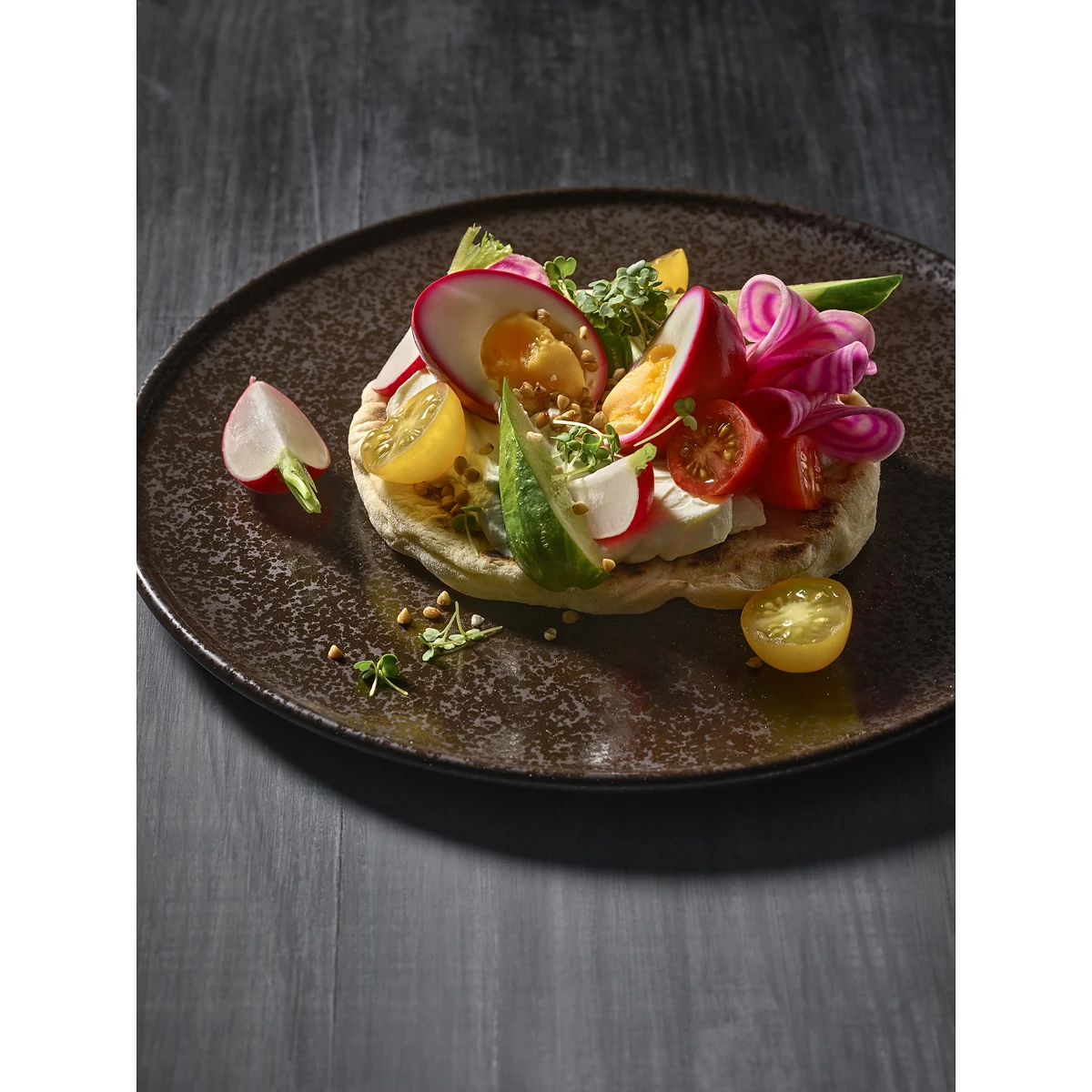 Teller flach coupe 26 cm NIVO MOKKA VPE 6 Stück