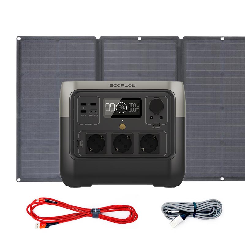 RIVER 2 Pro-Set Powerstation inkl. Solarpanel 160 W