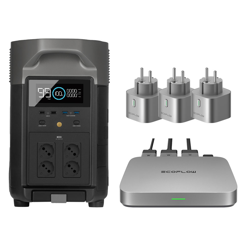 Balkonkraftwerk mit Akku DELTA Pro und 800W PowerStream