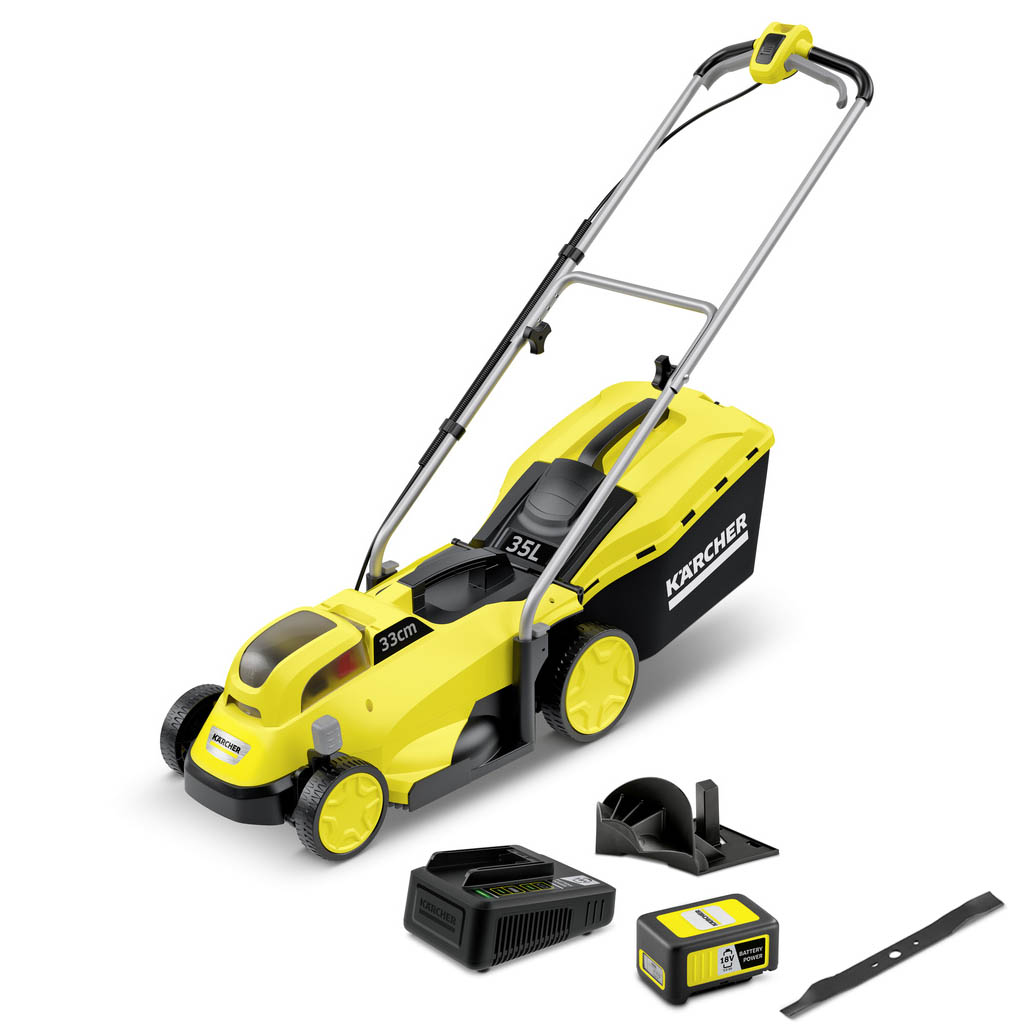 Akku-Rasenmäher LMO 18-33 Battery Set inkl. Ersatzmesser Akku-Rasenmäher LMO 18-33 Battery Set inkl. Ersatzmesser