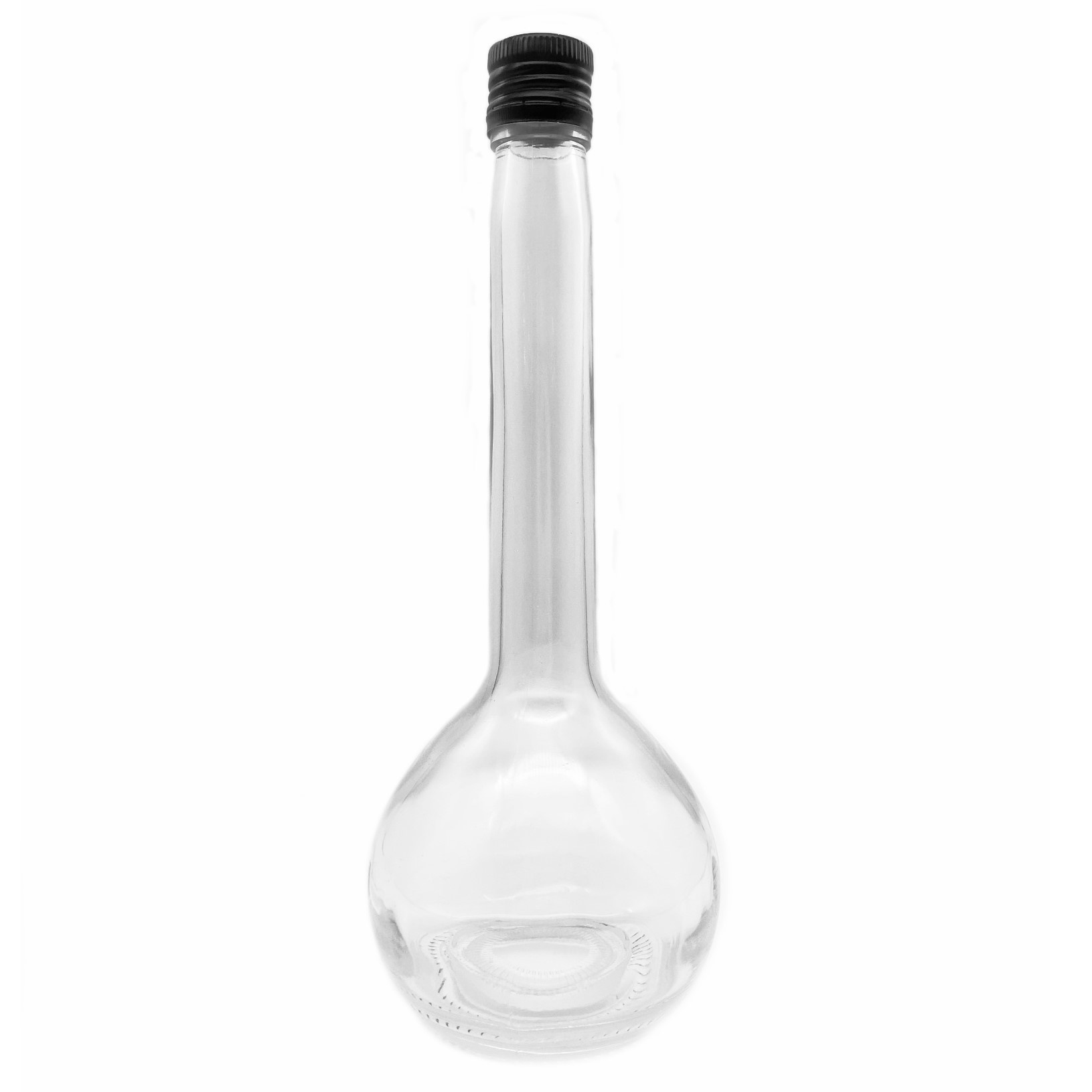 Glasflasche/Deko-Flasche mit Boden zum Kleben 700 ml F7