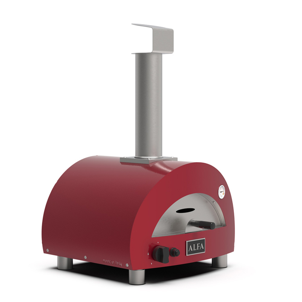 Gas Pizzaofen Portable Rot inkl. Tragetasche und Kochbuch