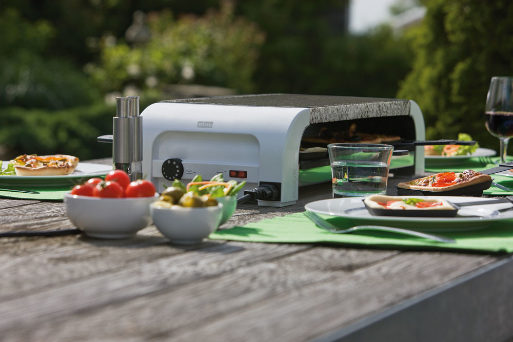 Raclette PizzaGrill for8 Hot'Stone inkl. Silikonunterlagen
