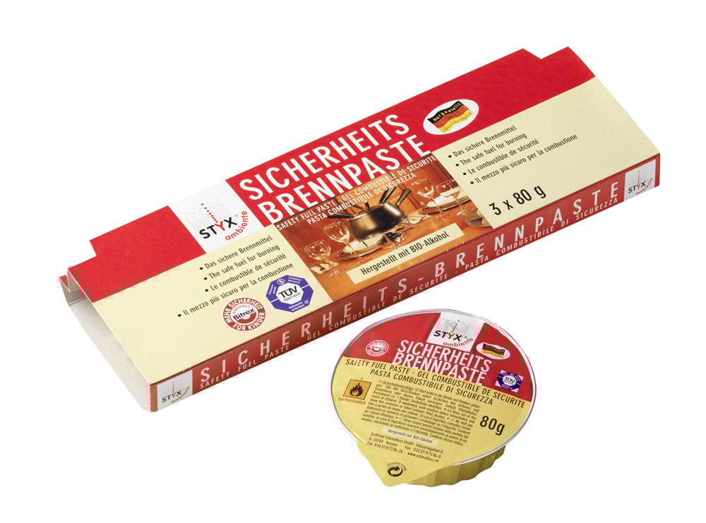 Brennpaste Gobelets für Fondue