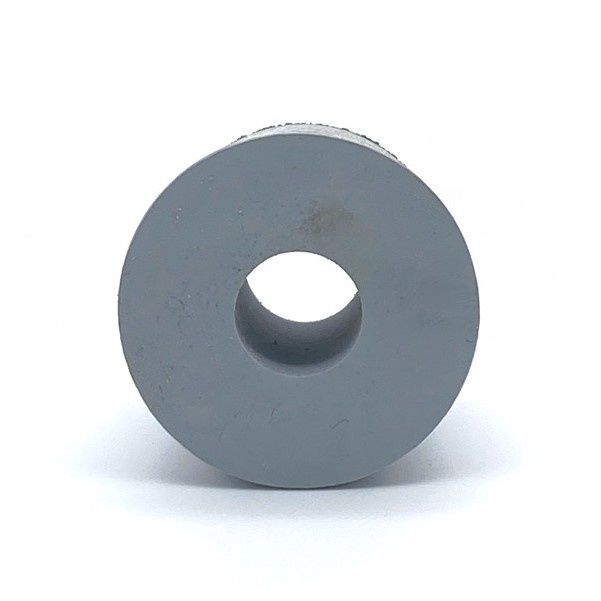 Gummistopfen, Laborstopfen grau Ø 38-45 mm mit 17 mm Bohrung