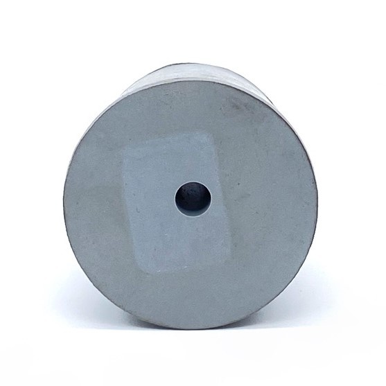 Gummistopfen, Laborstopfen grau Ø 50-60 mm mit 9 mm Bohrung