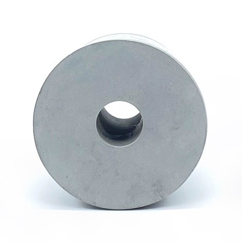 Gummistopfen, Laborstopfen grau Ø 50-60 mm mit 17 mm Bohrung
