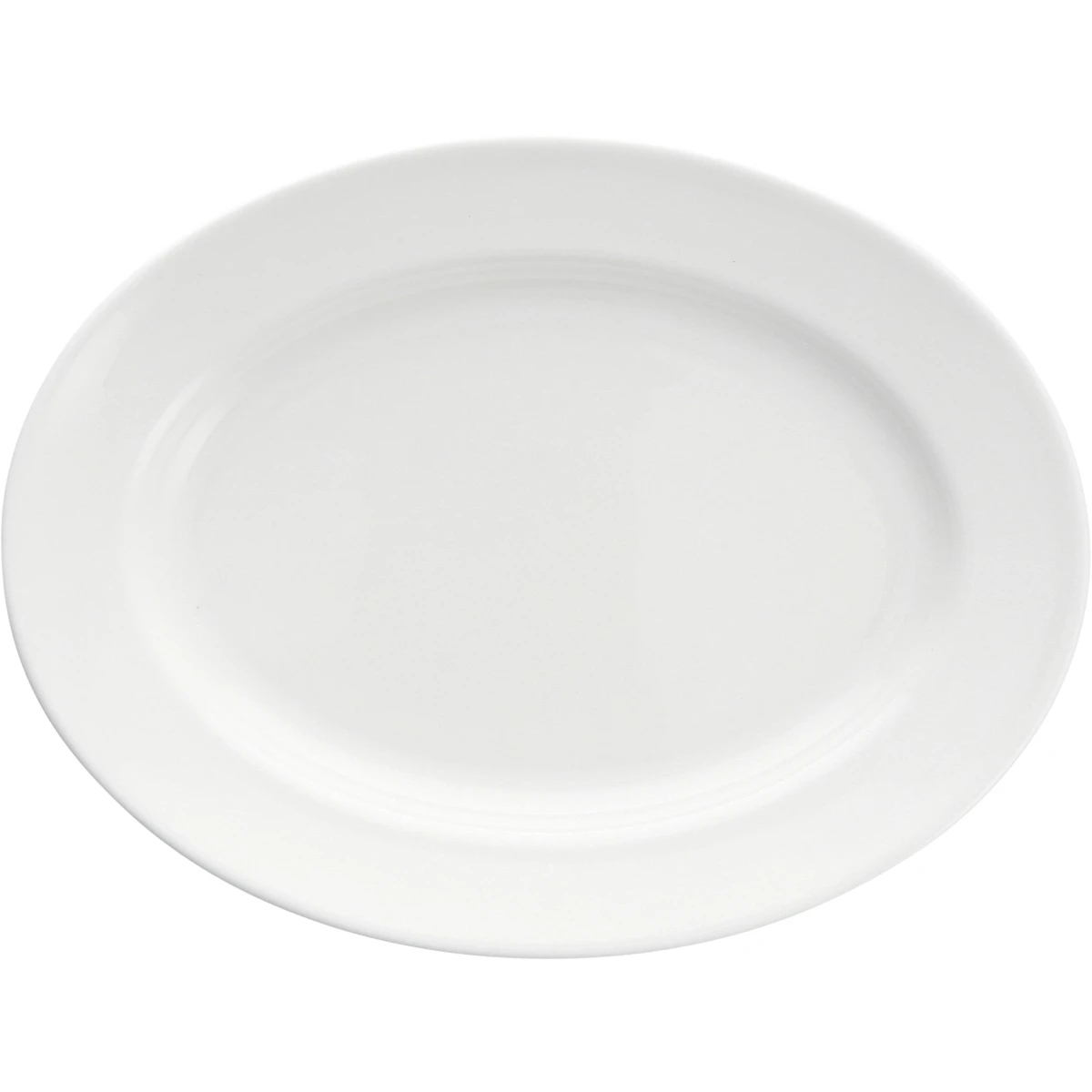 Platte oval Fahne 24cm SNOW VPE 4 Stück
