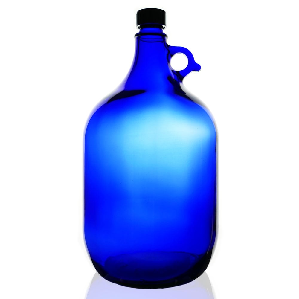 Glasballon blau 5 Liter inkl. Schraubverschluss (Palette 216 St.)