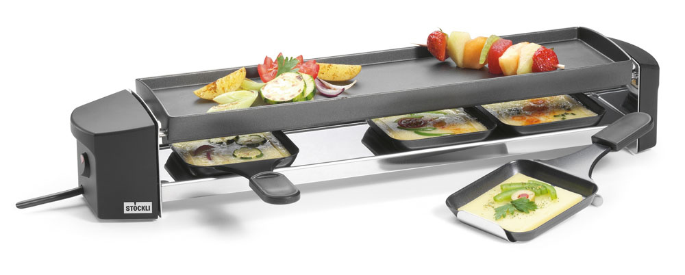 Raclette CheeseGrill 4 inkl. Silikonunterlagen