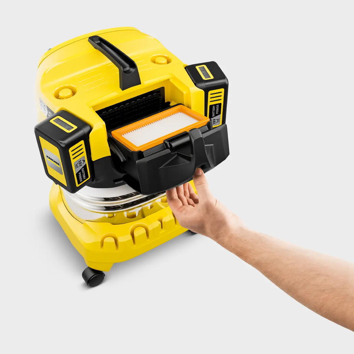 Akku-Nass-/Trockensauger WD 4-18 S Dual Battery Set Akku-Nass-/Trockensauger WD 4-18 S Dual Battery Set