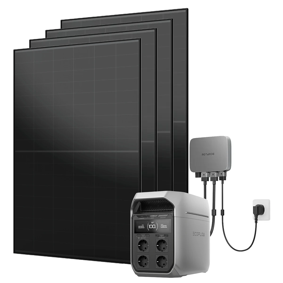 Balkonkraftwerk mit Speicher Basic 1 kWh, 1800 Wp Balkonkraftwerk mit Speicher Basic 1 kWh, 1800 Wp