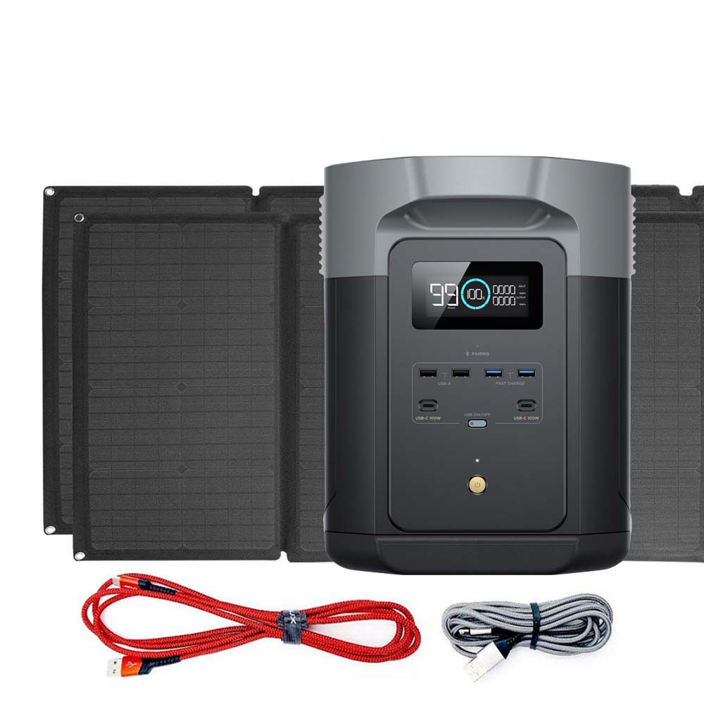 DELTA 2 Max-Set Powerstation inkl. 2 Solarpanel 160 W