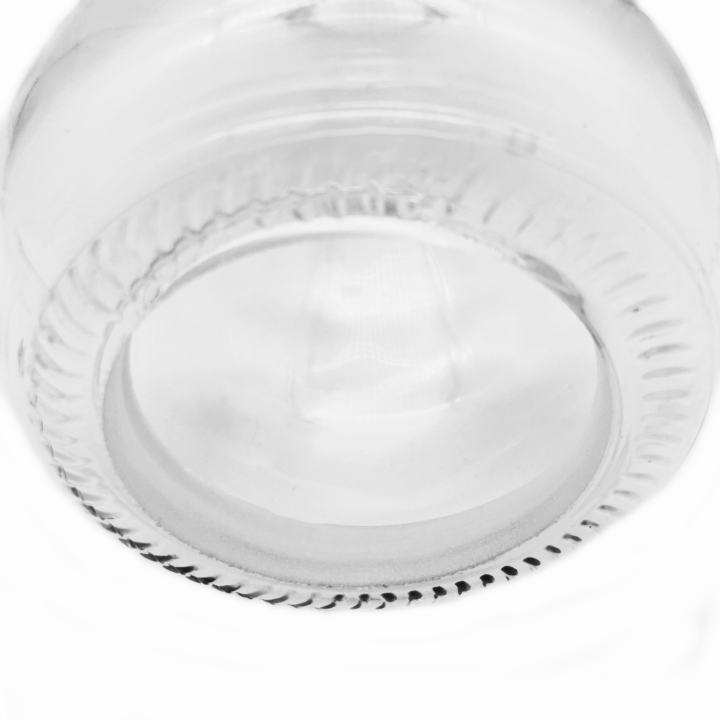Glasflasche/Deko-Flasche mit Boden zum Kleben 700 ml F7