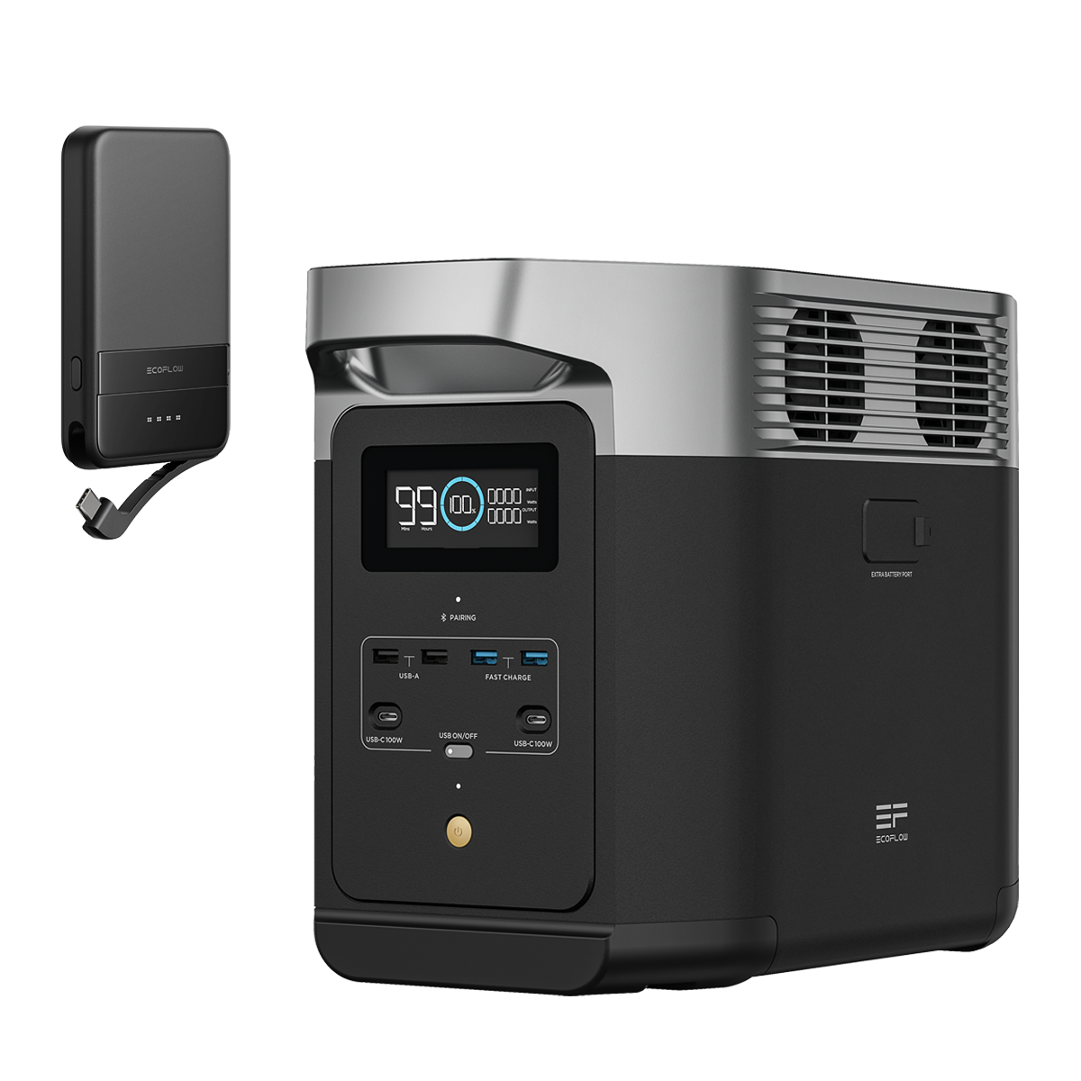 DELTA 2 Powerstation inkl. USB-Ladekabel für Smartphones inkl. gratis Powerbank
