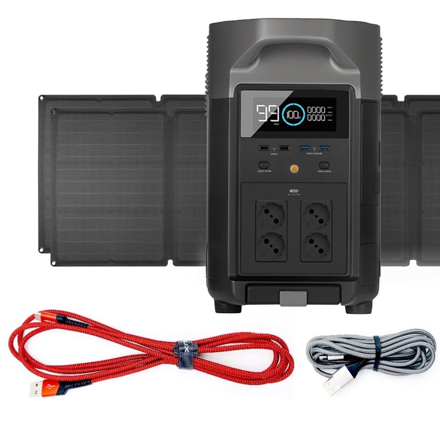 DELTA Pro-Set Powerstation inkl. 2 Solarpanel 400 W