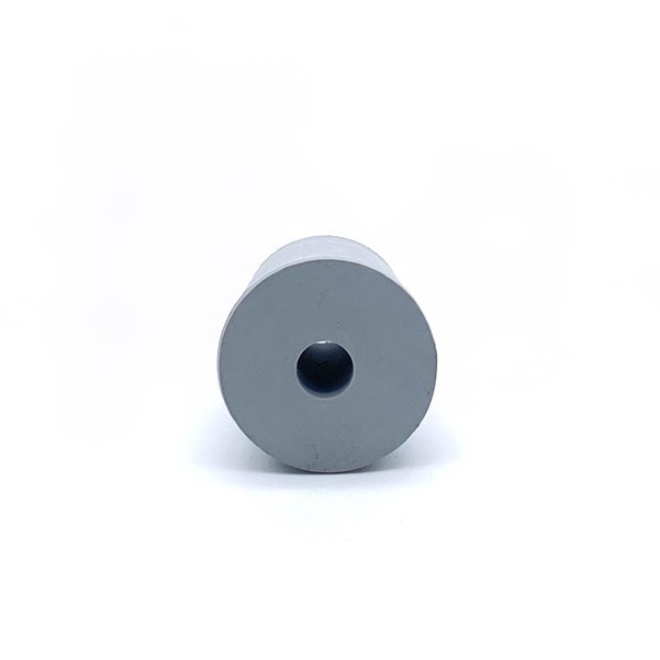 Gummistopfen, Laborstopfen grau Ø 25-31 mm mit 9 mm Bohrung