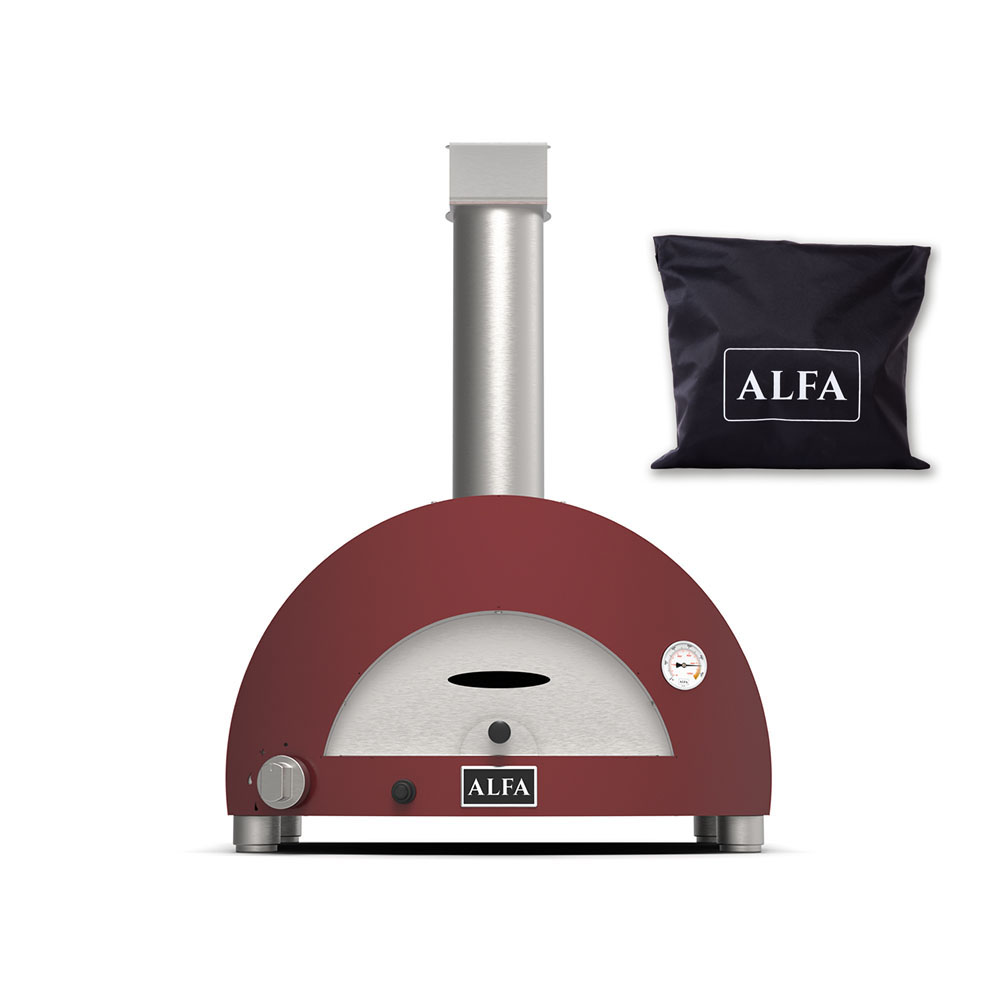 Pizzaofen-Set Gas Moderno 1 Pizza rot inkl. Schutztasche Pizzaofen-Set Gas Moderno 1 Pizza rot inkl. Schutztasche