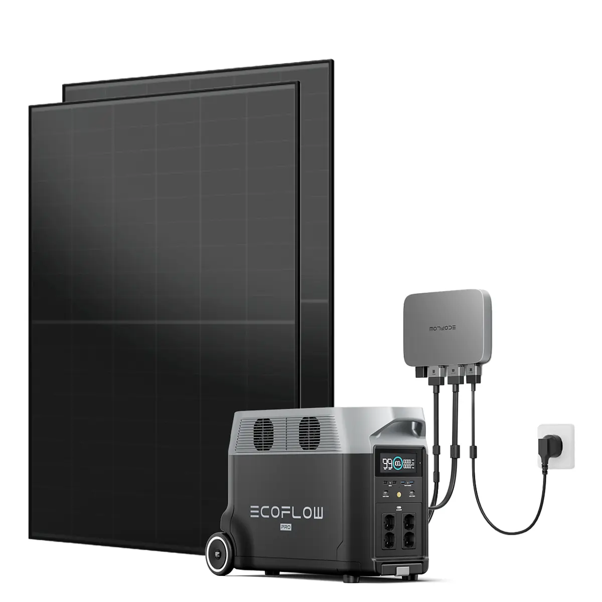 Balkonkraftwerk mit Speicher Basic 3,6 kWh bis 800 W Balkonkraftwerk mit Speicher Basic 3,6 kWh bis 800 W