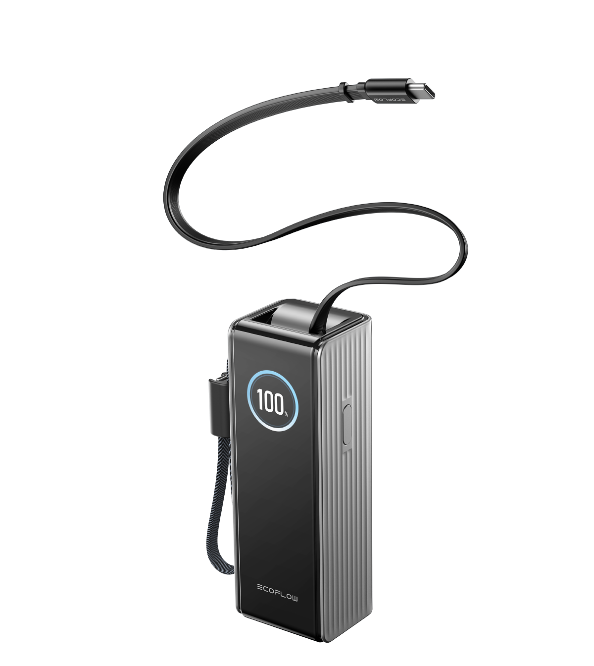 Powerbank RAPID 25K mit integriertem Kabel silber