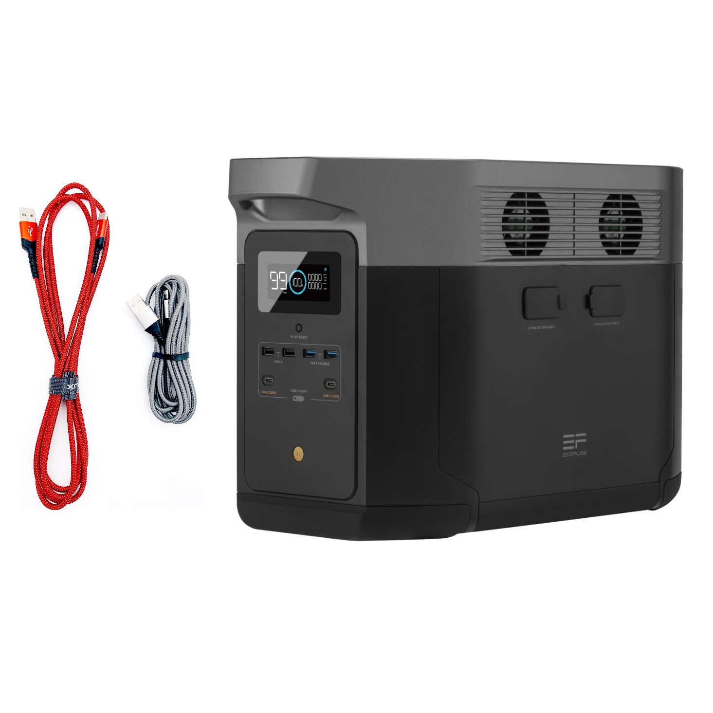 DELTA Max Powerstation inkl. Schnellladekabel USB-Ladekabel für Smartphones