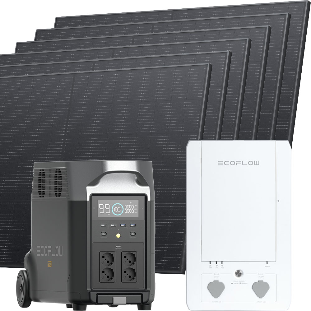 Solar Inselanlage AC 1kW / 340Wp / 210Ah