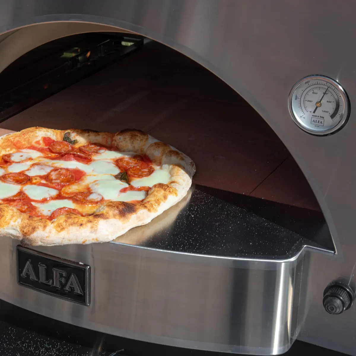 Pizzaofen-Set Gas Classico 2 Pizze grau inkl. Schutztasche