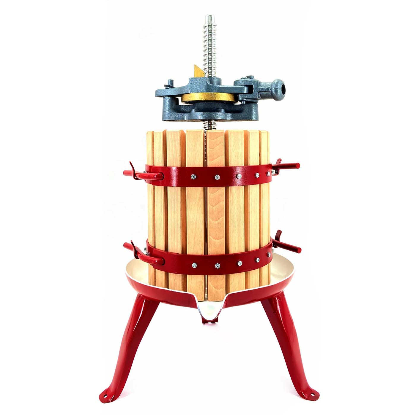 Obstpresse, Weinpresse 20 Liter mit mechanischem Druckwerk