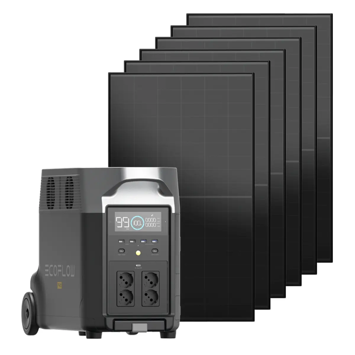 DELTA Pro-Set Powerstation inkl. 6 Solarpanel 450 W starr